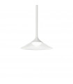 Tristan pendant lamp 1 bulb Metal, white aluminum