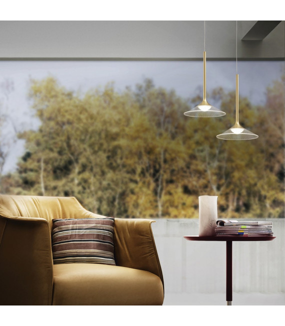 Suspension Tristan 1 ampoule Métal,aluminium blanc