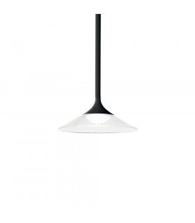 Suspension Tristan 1 ampoule Métal,aluminium Noir