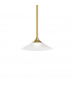 Tristan pendant lamp 1 bulb Metal, aluminum Gold