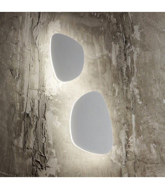Applique murale Peggy Métal,aluminium blanc 1 ampoule 19,5cm