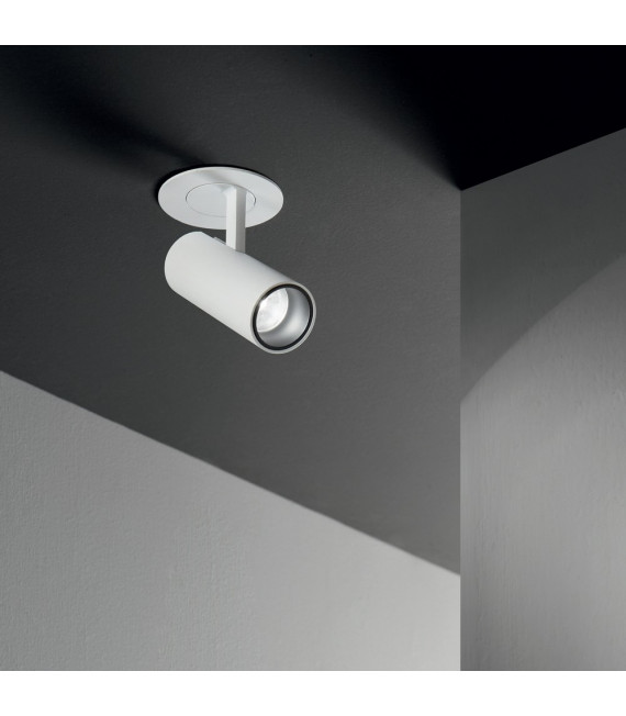 Einbaustrahler Play Metal, Weißaluminium 1 flammig 12,5cm