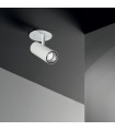 Recessed spotlight Play Metal, white aluminum 1 bulb 12.5cm