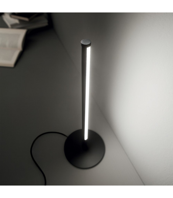 Lampada LED integrata Yoko Metallo, alluminio, plastica Nero 1 lampadina 46cm