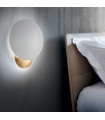 Applique murale Eclissi 1 ampoule Métal Or blanc