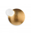 Applique murale Eclissi 1 ampoule Métal Or blanc