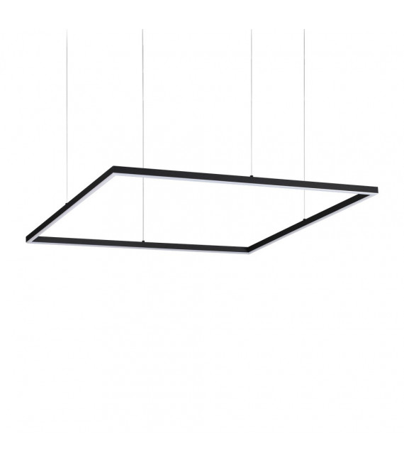 Integrated LED suspension Oracle 1 bulb Metal, aluminium, plastic Black