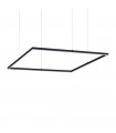 Integrated LED suspension Oracle 1 bulb Metal, aluminium, plastic Black