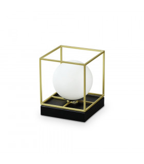 Lampada da tavolo Lingotto Vetro, metallo Ottone 1 lampadina 15cm