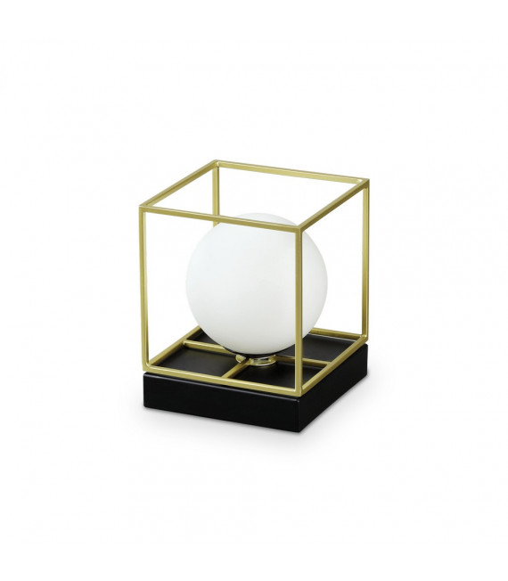 Lingotto table lamp Glass, metal Brass 1 bulb 15cm