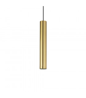 Lámpara colgante de diseño Look 1 bombilla Metal Latón