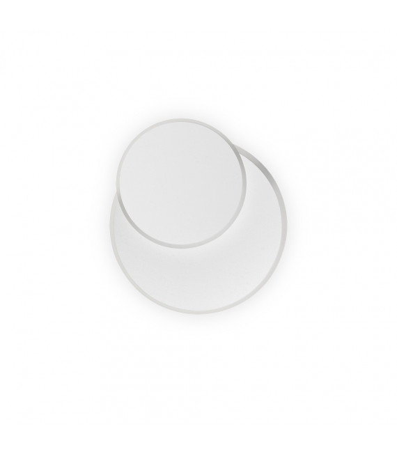 Aplique de pared Pouche Glass, metal blanco 1 bombilla 25cm