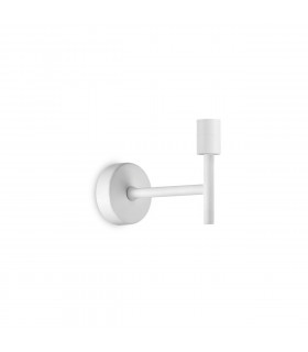 Wandleuchten-Set Metall, Weißaluminium 1 Glühbirne 16cm