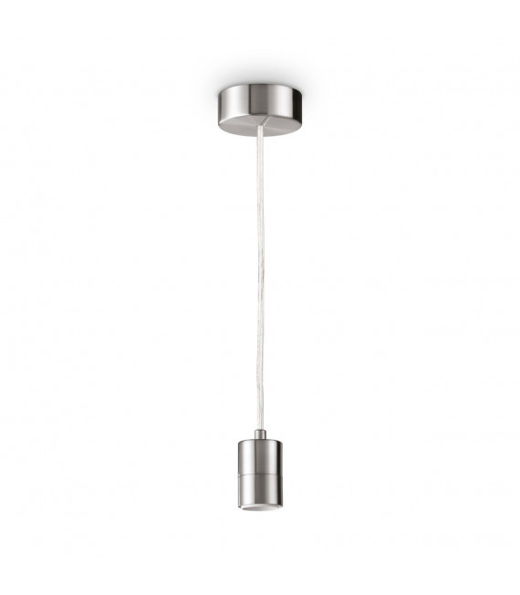 Suspensión de diseño Set 1 bombilla Metal, aluminio Níquel