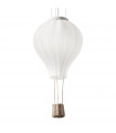 Ceiling light Dream 1 bulb Glass, white fabric