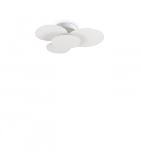 Plafoniera nuvola Metallo bianco 1 lampadina 14cm
