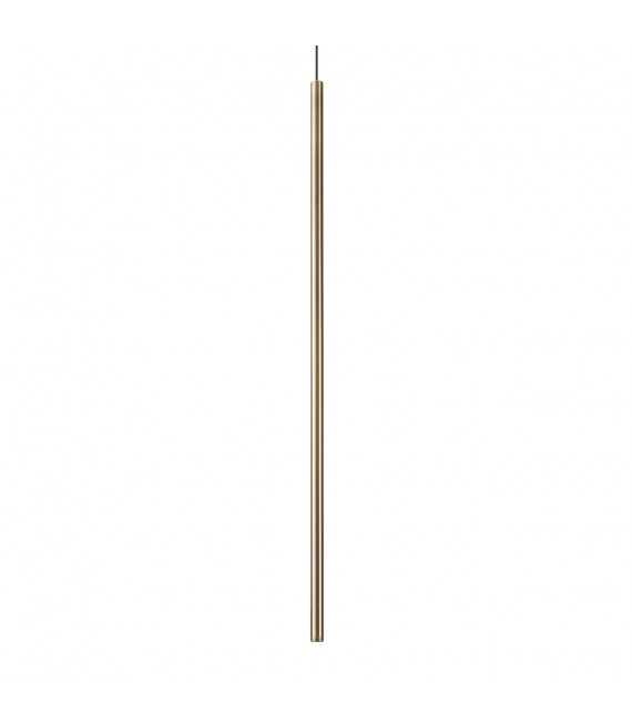 Design suspension Filo 1 bulb Metal, aluminum Brass