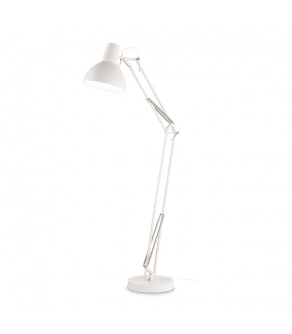 Lampada da scrivania Wally Metallo bianco opaco 1 lampadina 160cm