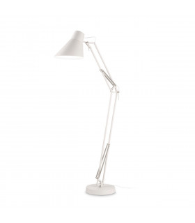 Lampe de bureau Sally Métal blanc mat 1 ampoule 160cm