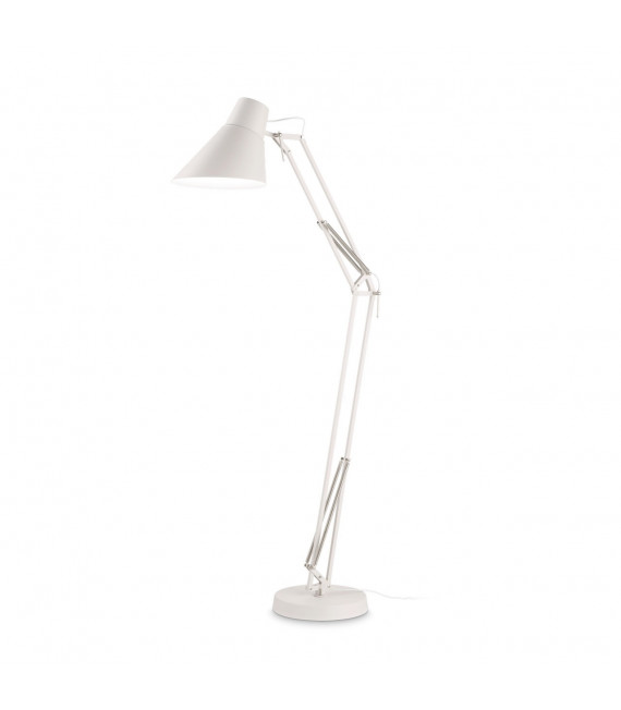 Sally Schreibtischlampe Metall weiß matt 1 Glühbirne 160cm