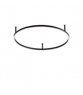 Plafón LED integrado Oracle Metal, aluminio Negro 1 bombilla 7cm