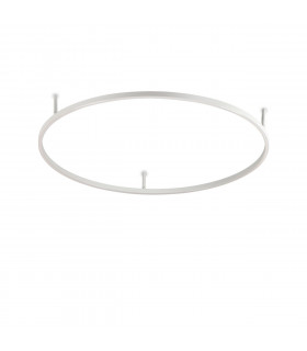 Integrated LED ceiling light Oracle Metal, white aluminum 1 bulb 7cm