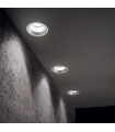 Recessed spotlight Off Metal, white aluminum 1 bulb 10cm