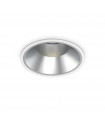 Recessed spotlight Off Metal, white aluminum 1 bulb 13.2cm
