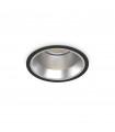 Spot encastré Off Métal,aluminium Noir 1 ampoule 10cm