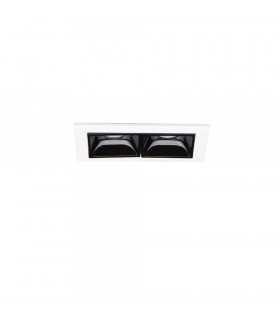 Faretto da incasso Lika Metallo, alluminio Nero 1 lampadina 4,8cm