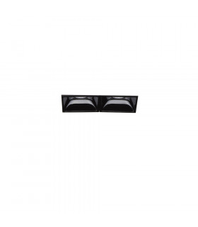 Foco empotrable Lika Metal, aluminio Negro 1 bombilla 5,4cm