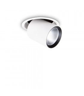 Recessed spotlight Nova Metal, white aluminum 1 bulb 13.8cm