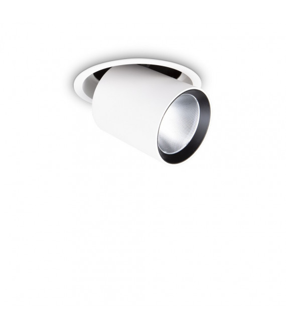 Spot encastré Nova Métal,aluminium blanc 1 ampoule 13,8cm