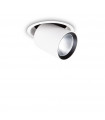 Recessed spotlight Nova Metal, white aluminum 1 bulb 13.8cm