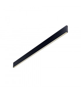 Linus integrierte LED-Wandleuchte Metall, schwarzes Aluminium 1 Glühbirne 9,5cm