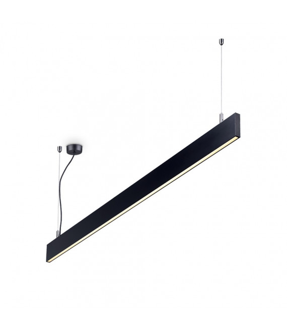 Linus suspensión LED integrada 1 bombilla Metal, aluminio Negro