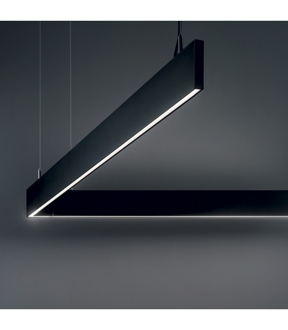 Sospensione LED integrata Linus 1 lampadina Metallo, alluminio bianco