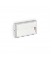 Applique murale Febe Verre,métal blanc 1 ampoule 13cm