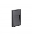 Applique murale Febe Verre,métal Anthracite 1 ampoule 22,5cm