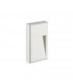 Wall light Febe Glass, white metal 1 bulb 22.5cm