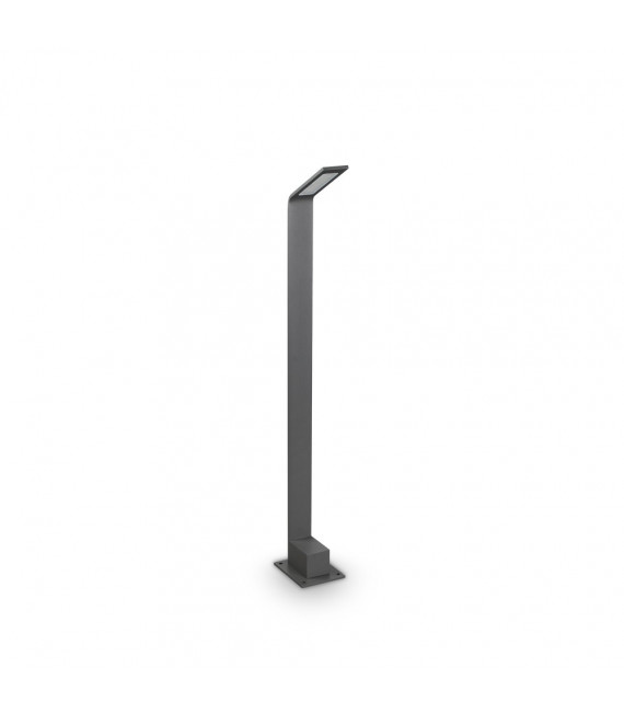 Gartenpoller Agos Metal, Aluminium Anthrazit 1 Glühbirne 80cm
