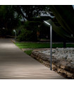 Garden bollard Agos Metal, aluminum Anthracite 1 bulb 80cm