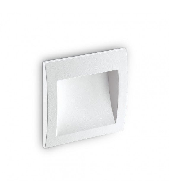 Aplique de jardín empotrable Wire Glass, metal, aluminio blanco 1 bombilla 14cm