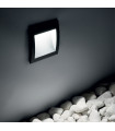 Recessed garden wall light Wire Glass, metal, white aluminum 1 bulb 14cm