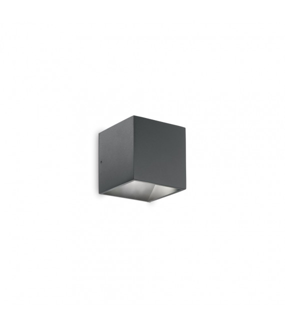 Applique de jardin Rubik Métal,aluminium Anthracite 1 ampoule 7cm