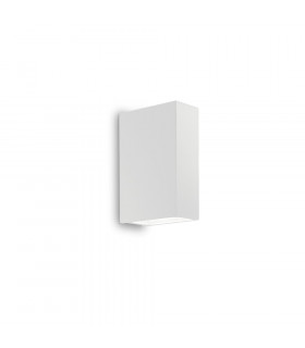 Gartenwandleuchte Tetris-2 Metall, Weißaluminium 2-flammig 13cm