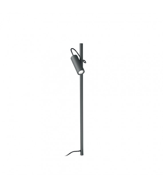 Bolardo de jardín Hub Metal, aluminio Antracita 1 bombilla 110cm