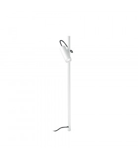 Hub Gartenpoller Metall, Weißaluminium 1 Glühbirne 110cm