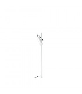 Borne de jardin Hub Métal,aluminium blanc 1 ampoule 74,5cm