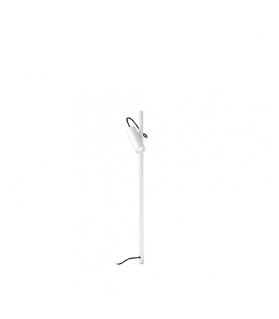 Hub garden bollard Metal, white aluminum 1 bulb 74.5cm